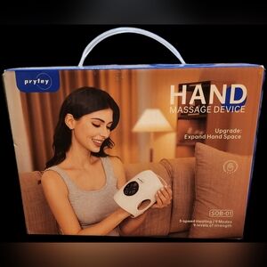 Prytey Cordlesd Hand Massager Heat Compression Help w/ Carpal Tunnel Arthritis